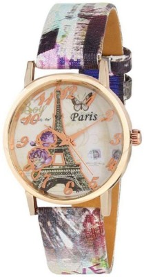VB IMPEX STYLISH PURPLE EFFIEL TOWER ANALOG WATCH Watch  - For Girls   Watches  (VB IMPEX)