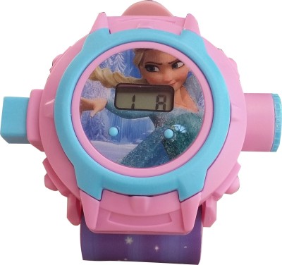 HILY Cute Frozen 24 images projector digital Kids Watch - Good gifting Item Watch  - For Boys & Girls   Watches  (HILY)