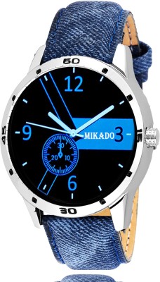Mikado Exclusive Multicolor dial Denim Round Analog watch for Men's Watch  - For Men   Watches  (Mikado)