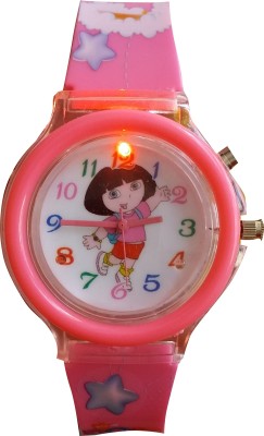 HILY Cute Dora seven lights and music Kids Multicolour Watch - Good gifting Item Watch  - For Boys & Girls   Watches  (HILY)