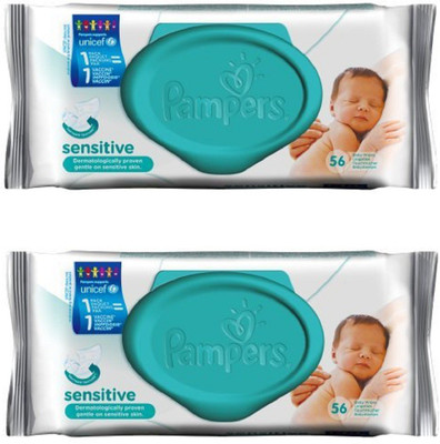 

Pampers Baby Wipes Sensitive Protect Pack Of 2(2 Pieces)