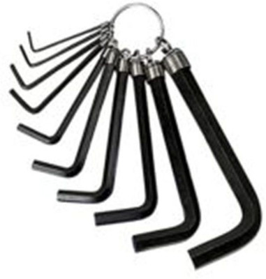 

PK Aqua TRENDZ 10-Piece Key Ring High Quality Allen Hex Key Set (Black) Allen Key Set