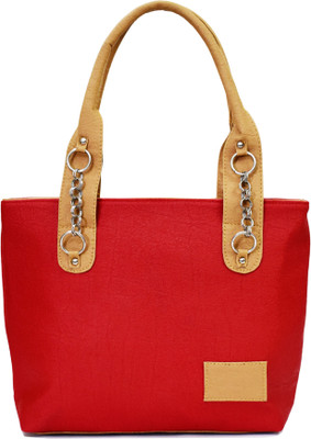 

SPLICE Tote(Red, Beige), Beige;red