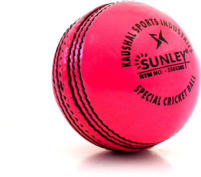 

SUNLEY Pink 4 Piece Cricket Leather Ball(Pack of 1, Pink)