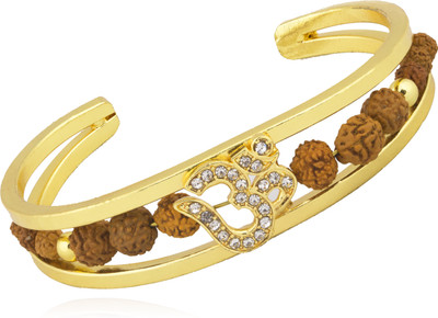 Shining Jewel Brass Beads, Crystal Gold-plated Kada