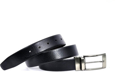 

ZURICH Men Formal Black Genuine Leather Reversible Belt, Black/brown