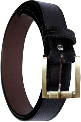 

HD Men Casual Black Artificial Leather Reversible Belt