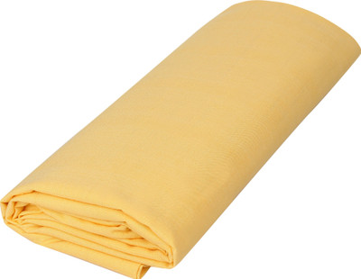 Bhagalpuri Solid Single Dohar(Cotton, Yellow)