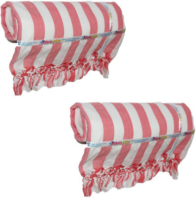 EthnicAlive Striped Single Throw for  AC Room(Cotton, Multicolor)