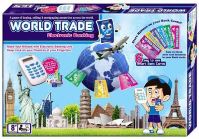 

Shy Products World Trade Property Trading Game With Electronic Banking and Swipe Machine Board Game Board Game