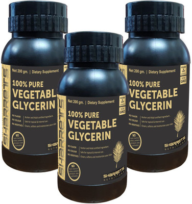 

SHARRETS NUTRITIONS Sharrets 100% Pure Vegetable Glycerin [200gm, Non GMO, Food Grade & USP Grade ](600 g)