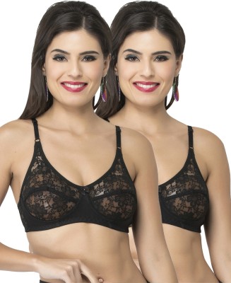 Docare Women Full Coverage Non Padded Bra(Black)