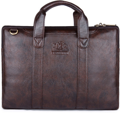 

The Clownfish Messenger Bag|Tablet Bag|Laptop Briefcase Medium Briefcase - For Men & Women(Brown)