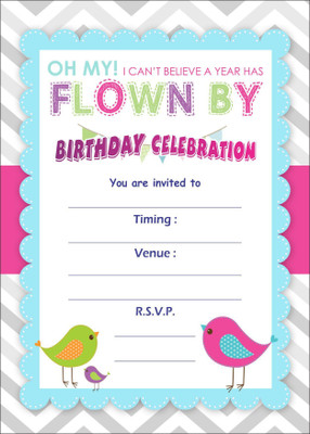 

Power Plus Birthday Metallic card Invitations with Envelopes - Kids Birthday Party Invitations for Boys or Girls (25 Count) BIC-013 Invitation Card(Multicolor, Pack of 25)