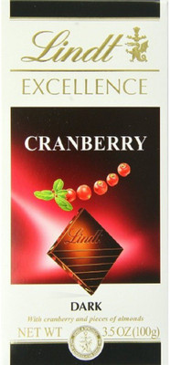 

Lindt Excellence Cranberry Intense Chocolate Bar 100 Grams Bars(100 g)