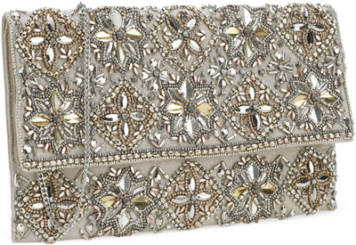 

Accessorize Party Grey Clutch