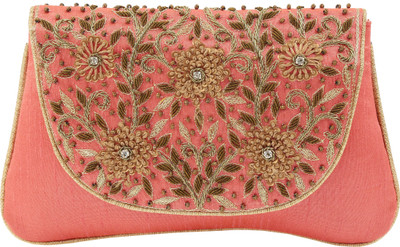 

Sunbeams Party Beige Clutch