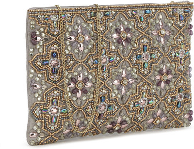 

Accessorize Party Grey Clutch