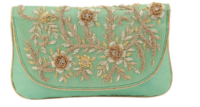 

Sunbeams Party Green Clutch
