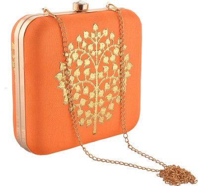 

Zephyrr Casual Orange Clutch
