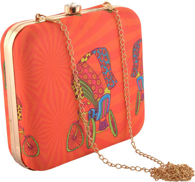 

Zephyrr Casual Orange Clutch