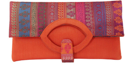 

Sunbeams Party Orange Clutch