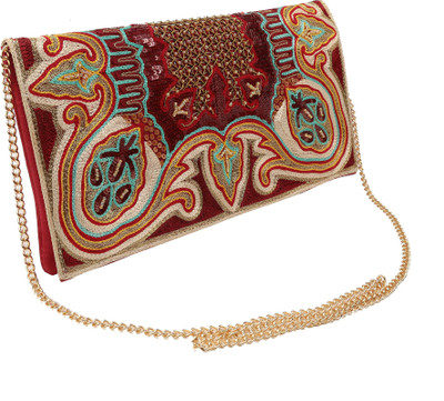 

Sunbeams Party Maroon Clutch