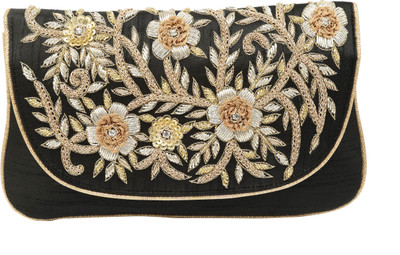 

Sunbeams Party Black Clutch