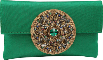 

Sunbeams Party Green Clutch