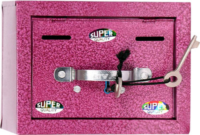 

MS Enterprises Money bank super safety locker Coin Bank(Pink, Multicolor)