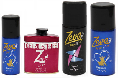 

Zeva Bodyspray Deodorant Giftpack for me/women(Set of 4)