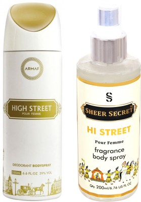 

Armaf HIGH STREET WOMEN 200 ML with SHEER SECRET HI STREET WOMEN(Set of 2)