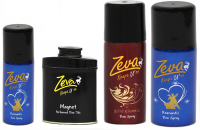 

Zeva Deodorant Bodyspray combopack for me/women(Set of 4)