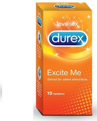 Durex Love Sex | Excite Me | Discreet Gift-wrapped Packing Condom(10S) available at flipkart for Rs.165