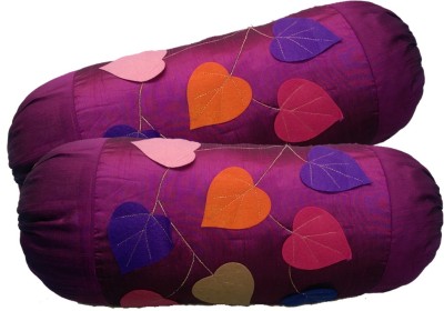 MS Enterprises Polyester Cushions Cover(Pack of 2, 40 cm*80 cm, Purple)