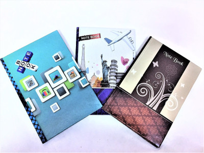 

INDOGIFTS Regular Note Pad(Set of 3 Printed Dairy, Multicolor, Pack of 3)