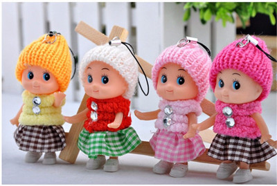 

P s retail Mini Doll For Girls - 4Pcs (8 Cm).(Multicolor)