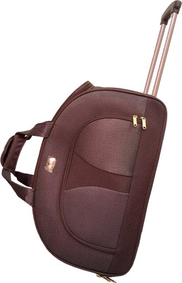 

La Polo Premium Gold Duffel Strolley Bag(Brown)