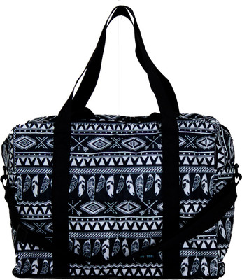 

Siffler (Expandable) 3 Way Bag LL Travel Duffel Bag(Black, White)