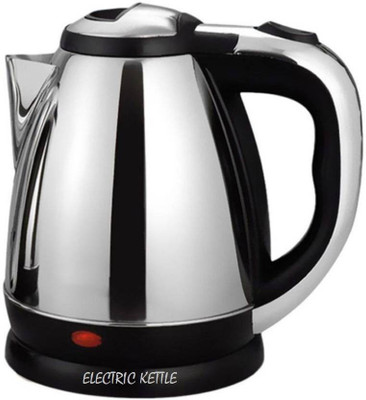 Emmquor 1.8 L Stainless Steel Quick ikitz Heating Tea - Water Boiler Heater Pot Electric Kettle(1.8 L, chrome)