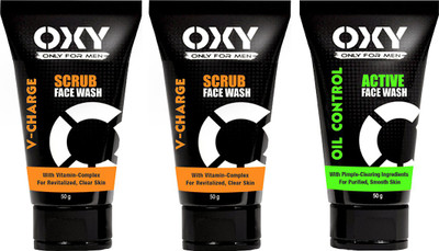 

OXY 2 V-Charge Scrub Face Wash & 1 Oil Control Face Wash(50 g)