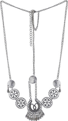 

The Bling Stores Gothic Beauty Sundial Head Wrap Hair Chain(Silver)