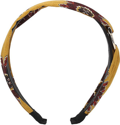 

Hair Drama Company Mustard Hair Band for Women and Girls Hair Band(Yellow)