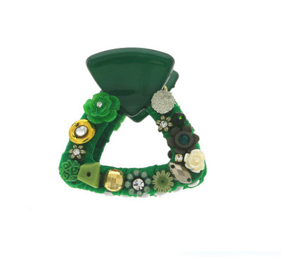 

Anuradha Art Jewellery Clutcher Hair Claw(Green)
