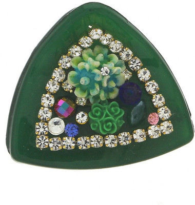 

Anuradha Art Jewellery Clutcher Hair Claw(Green)