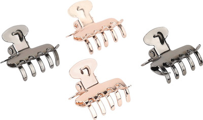 

Hair Drama Company Metallic Mini Clamp for Women and Girls Hair Clip(Gold)
