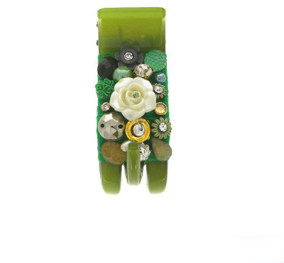 

Anuradha Art Jewellery Clutcher Hair Claw(Green)
