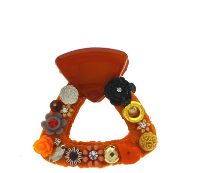 

Anuradha Art Jewellery Clutcher Hair Claw(Orange)