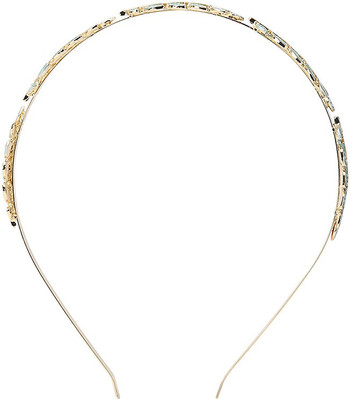 

Hair Drama Company Leaf hair Band for Women and Girls Hair Band(Gold)