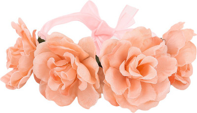 

Hair Drama Company Floral Bun Holder for Women and Girls Bun Clip(Orange)